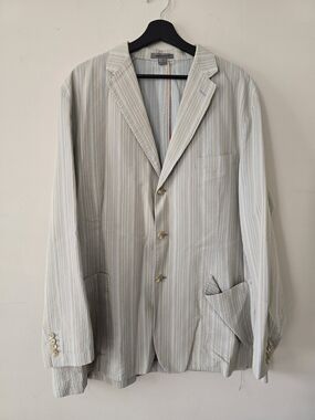 Striped Light Pastel & Cream Men's Blazer by Johnson & Murphy